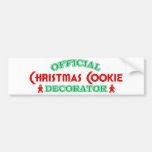 Official Christmas Cookie Decorator Bumper Sticker