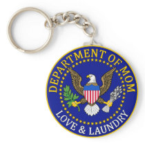 Official Department of Mom Seal Key Chains