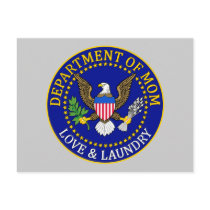 Official Department of Mom Seal Post Cards