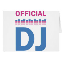 official DJ Greeting Card