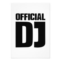 Official DJ Personalized Invitation