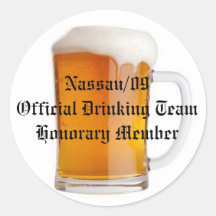 Official Drinking Team Sticker