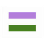 OFFICIAL GENDERQUEER PRIDE FLAG POSTCARDS