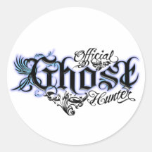 Official Ghost Hunter Round Sticker