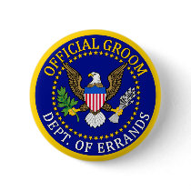 Official Groom Button