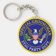 Official Groomsman Key Chain