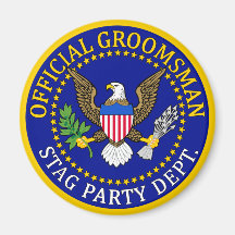 Official Groomsman Magnets