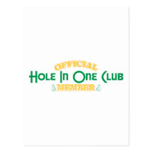 Official Hole In One Club Member Post Card