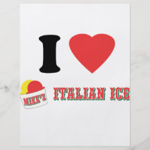 Official "I LOVE MIKE'S ITALIAN ICE" Brand Flyer Design