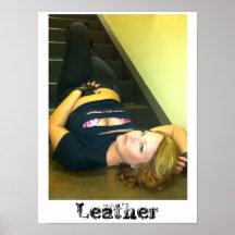 Official Leather 'Black Tee' Poster