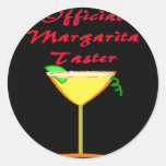 Official Margarita Taster  T-Shirts & Gifts Round Stickers