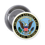 Official Member of Obama’s Enemies List Pinback Buttons