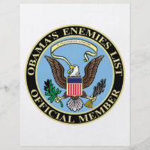 Official Member of Obama’s Enemies List Custom Flyer