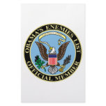 Official Member of Obama’s Enemies List stationery