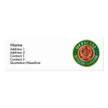 Official Mistletoe Inspector Business Card Templates