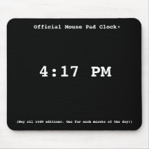 Official Mouse Pad Clock ©