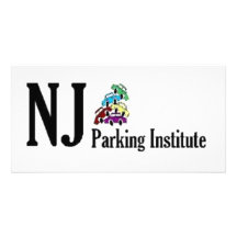 Official NJ Parking Institute Logo Personalized Photo Card