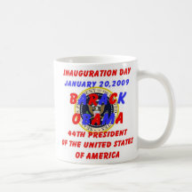 Official Obama Inauguration Souvenir Collectors Mugs