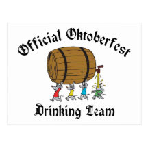 Official Oktoberfest Drinking Team Post Cards