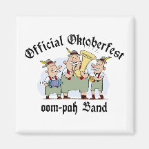Official Oktoberfest Oom Pah Band Fridge Magnets
