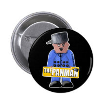 Official Panman Button Badge (Black)