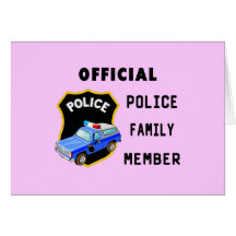 Official Police Family Greeting Cards