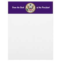 Official Presidential Seal Customized Letterhead