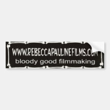 Official Rebecca Pauline Films bumpersticker Bumper Stickers