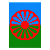 Official Romany gypsy flag Invitation
