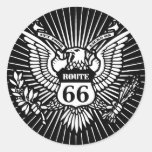 Official Rt. 66 Round Stickers