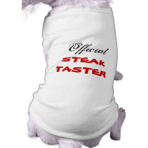 Official Steak Taster Doggie Tshirt