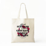 Official Survivor of Texas Family Reunion (red) Tote Bag