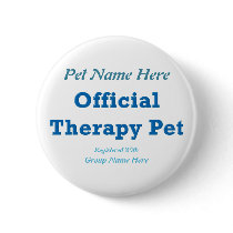 Official Therapy Pet Pin