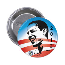 Official Vermont for OBAMA 2012 political pinback 