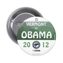 Official Vermont for Obama in 2012 political pinba
