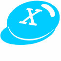 Official X-OUT (Baby Blue Logo) Polo Shirt