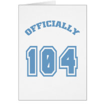 Officially 104 cards