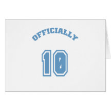 Officially 10 greeting cards