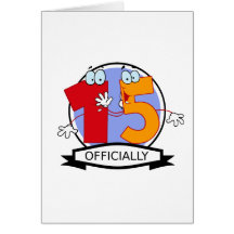Officially 15 Birthday Banner Cards