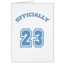 Officially 23 greeting cards
