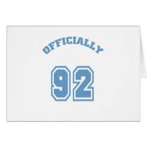 Officially 92 cards
