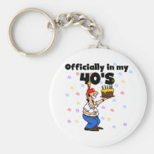 Officially in my 40s key chain