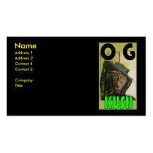 OG KUSH BUSINESS CARDS