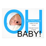 OH Baby Birth Announcement (Blue)