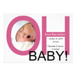 OH Baby Birth Announcement (Pink)