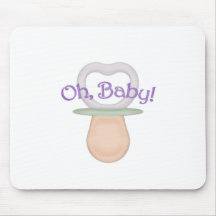 Oh, Baby! Pacifier Design Mouse Mat