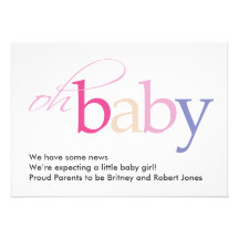 Oh Baby! Pregnancy Announcement