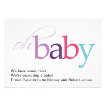Oh Baby! Pregnancy Announcement