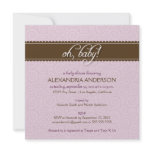 Oh, Baby! Swirly Baby Shower Invitation (lilac)