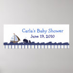 Oh bannière de baby shower personnalisée par balei affiches